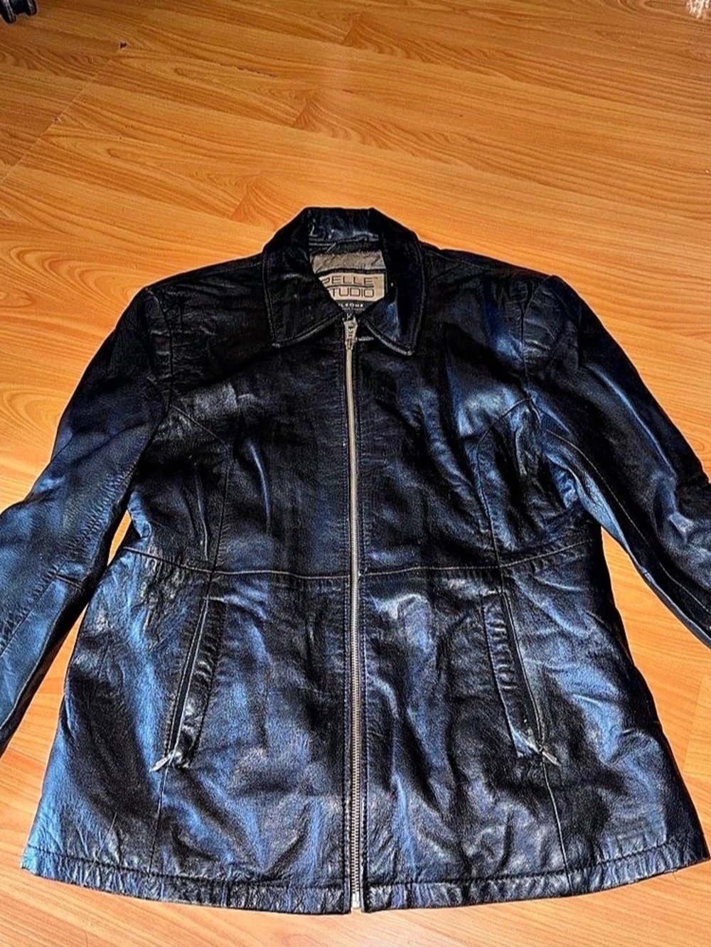 Wilson’s Leather Pelle Studio Black Leather Jacket